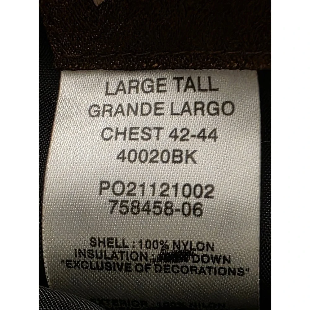 Walls Ranch Wear Vintage Vest Large Long Black Nylon Ranch Outdoors Cowboy Rodeo - Picture 13 of 14